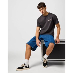 112362909 00 L GRAPHIC TEE FADED BLACK