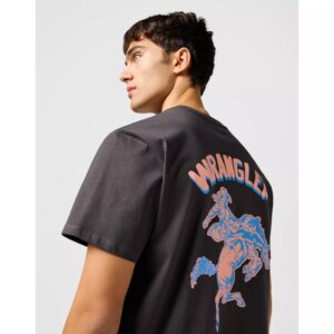 112362909 00 L GRAPHIC TEE FADED BLACK