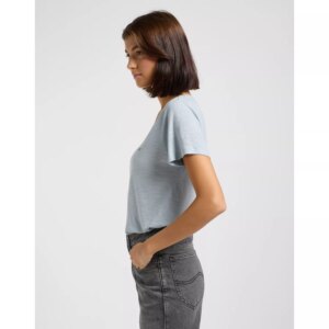 V NECK TEE CONCRETE GRAY