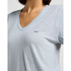 V NECK TEE CONCRETE GRAY