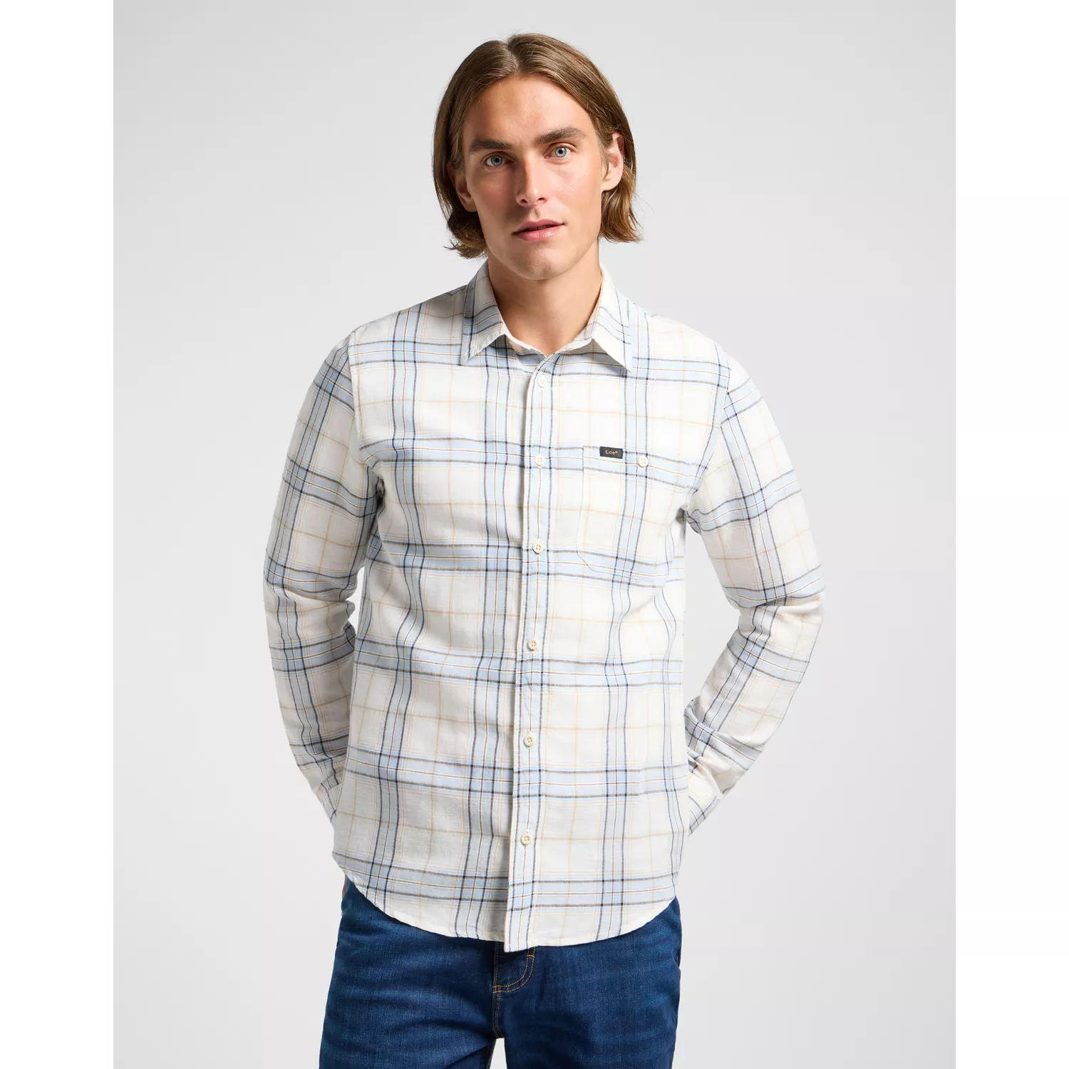 LEESURE SHIRT SHY BLUE