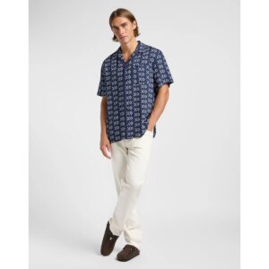 112364143 00 S RESORT SHIRT RIVET ECRU