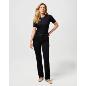 112372930 00 80 THIN WESTERN BELT BLACK PASEK