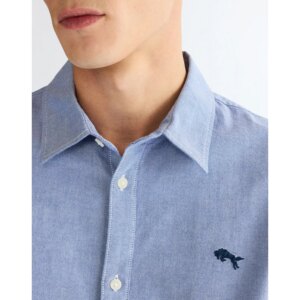 112350481 00 L KOSZULA LS SHIRT OXFORD BLUE