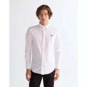 112350485 00 S Koszula LS SHIRT WHITE OXFORD