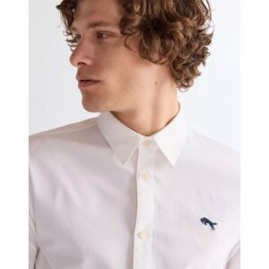 112350485 00 S Koszula LS SHIRT WHITE OXFORD