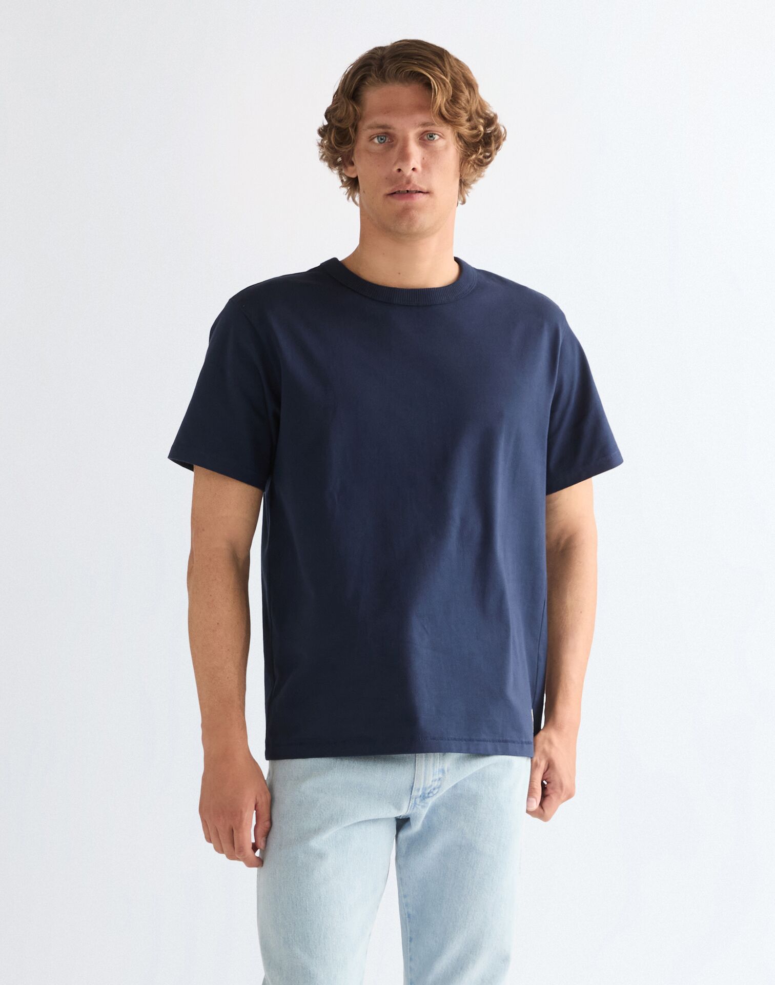 112357358 00 XS KOSZULKA SS SOLID TEE NAVY