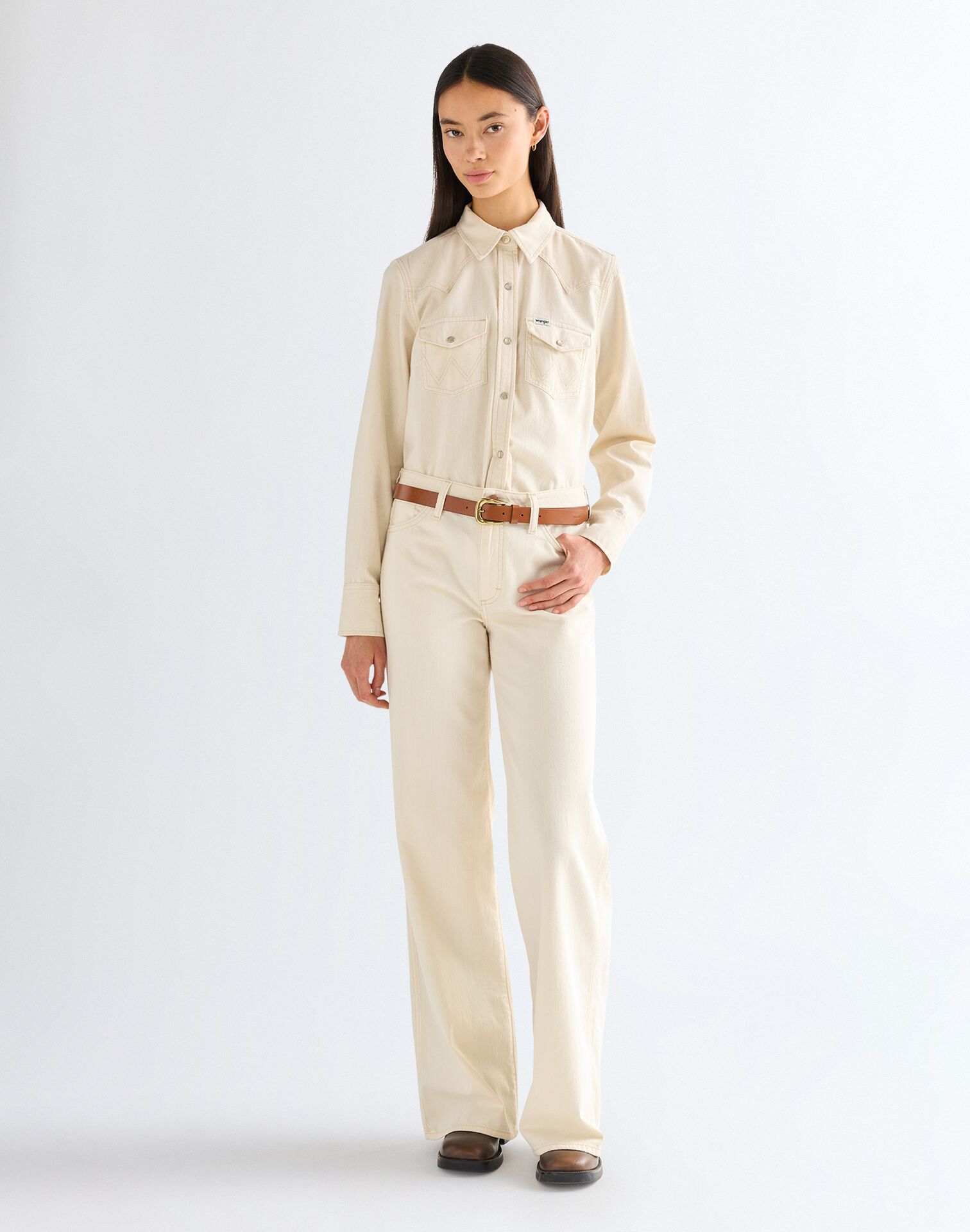 112361370 00 90 PASEK EASY WESTERN BELT COGNAC