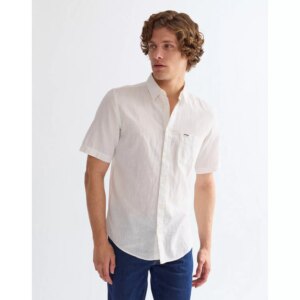 112362728 00 L KOSZULA SS 1 PKT SHIRT WHITE