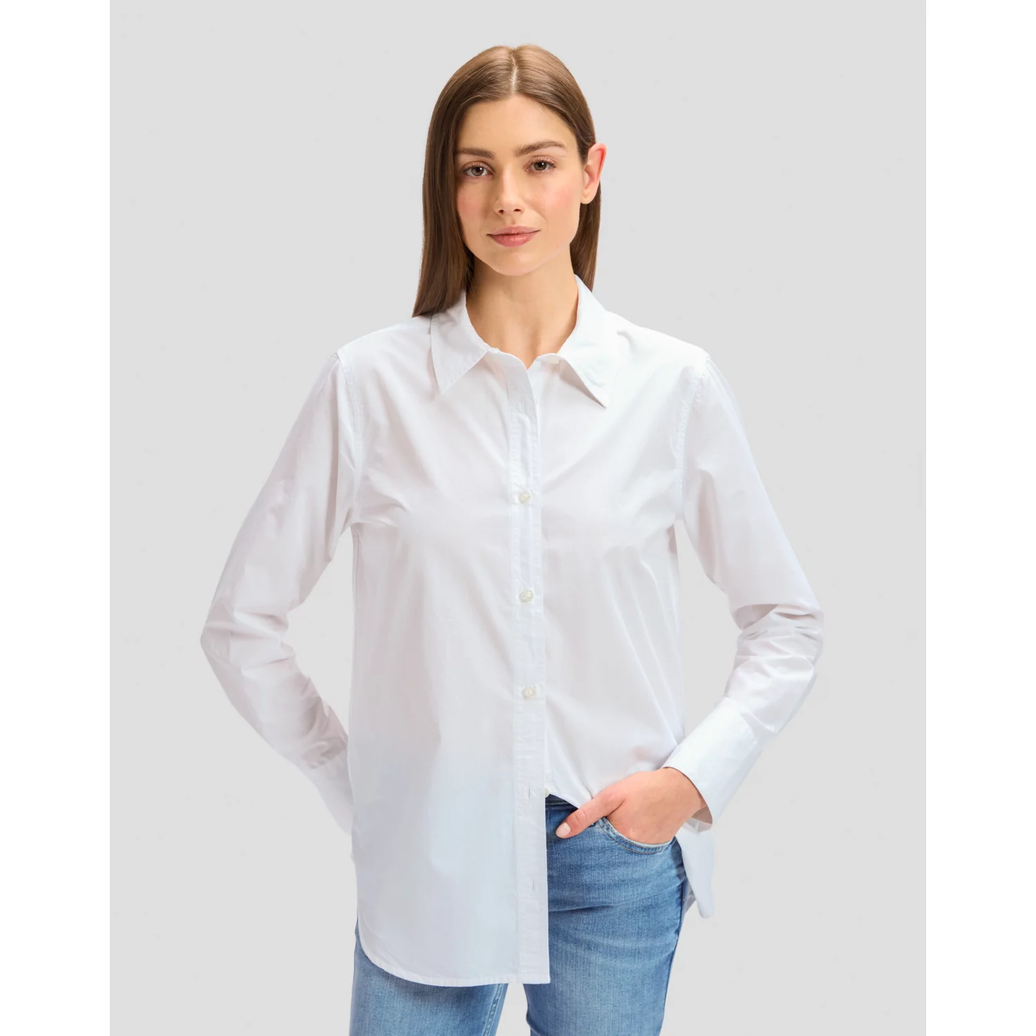112370823 00 M KOSZULA CLASSIC SHIRT BRIGHT WHITE