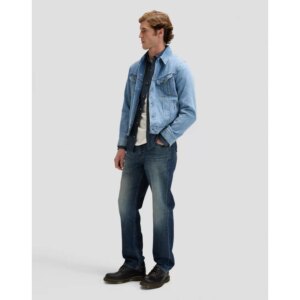 112376569 00 XXL KOSZULA LEESURE SHIRT INDIGO RAIL