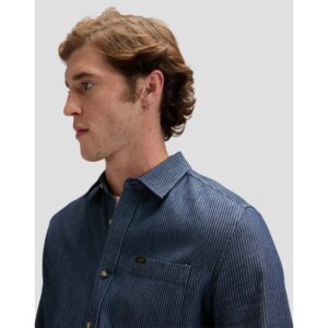 112376569 00 XXL KOSZULA LEESURE SHIRT INDIGO RAIL