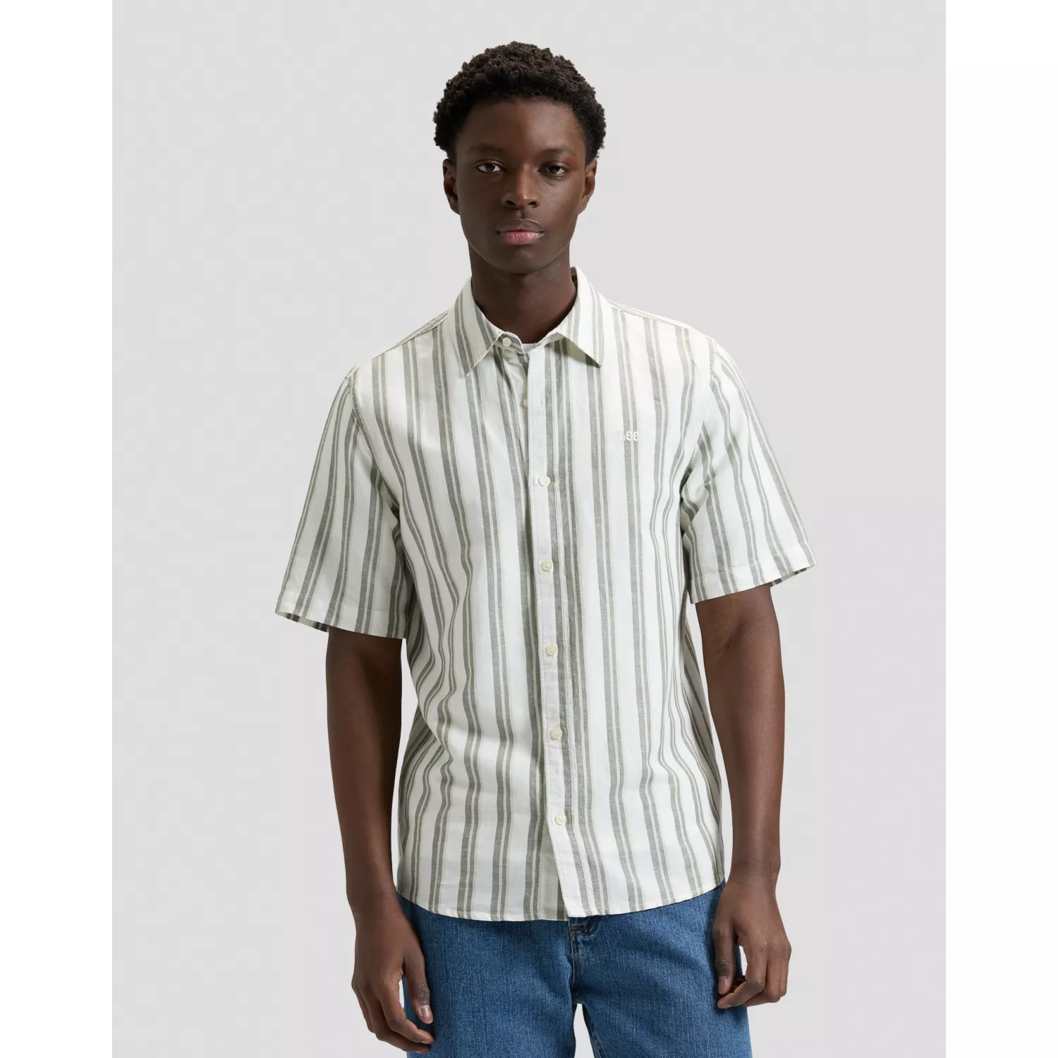 112376570 00 XXL KOSZULA SS LEE SHIRT LICHEN COVE