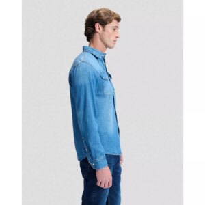 112376581 00 XXL KOSZULA REGULAR SHIRT BLUE DUSK