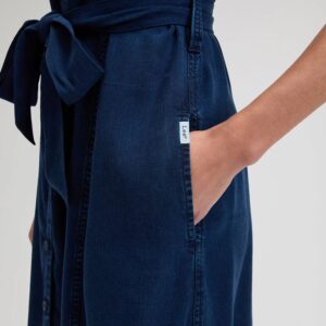 112376936 00 XS SUKIENKA BELTED MIDI DRESS SUNSET