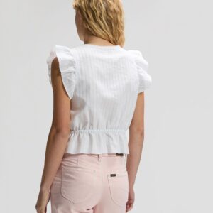 112376975 00 S KOSZULA RUFFLE SLEEVE SHIRT BRIGHT