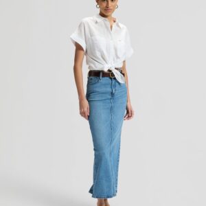 112376977 00 S KOSZULA SS LOOSE UTILITY SHIRT BRIG