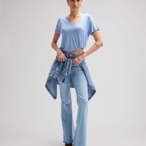 112377023 00 S KOSZULKA V NECK TEE HALOGEN