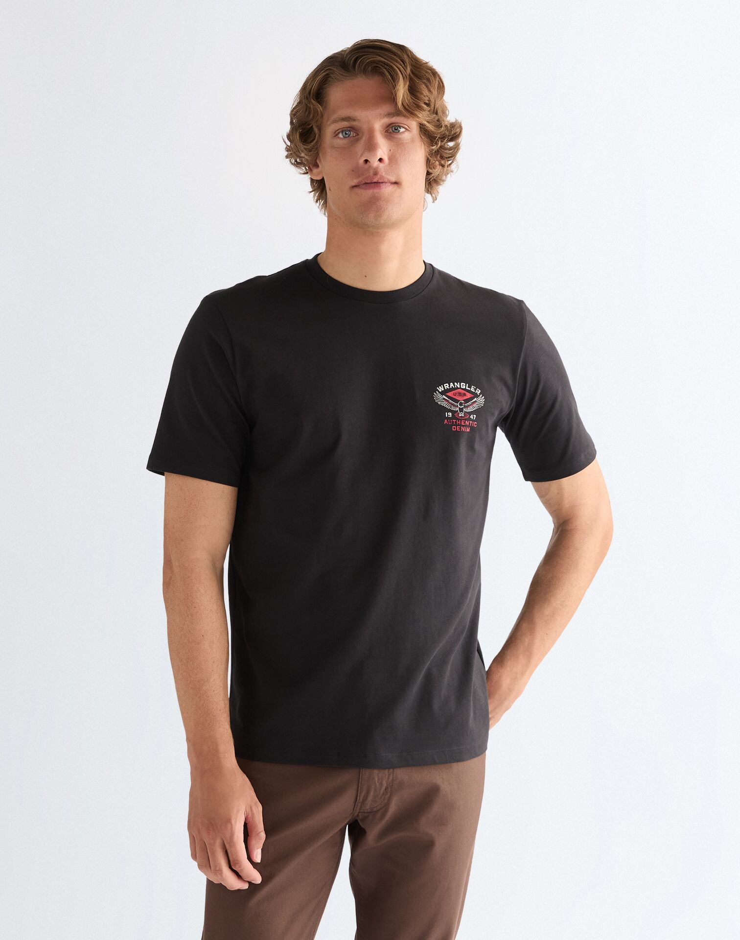 112377982 00 XL KOSZULKA SMALL AMERICANA TEE BLACK