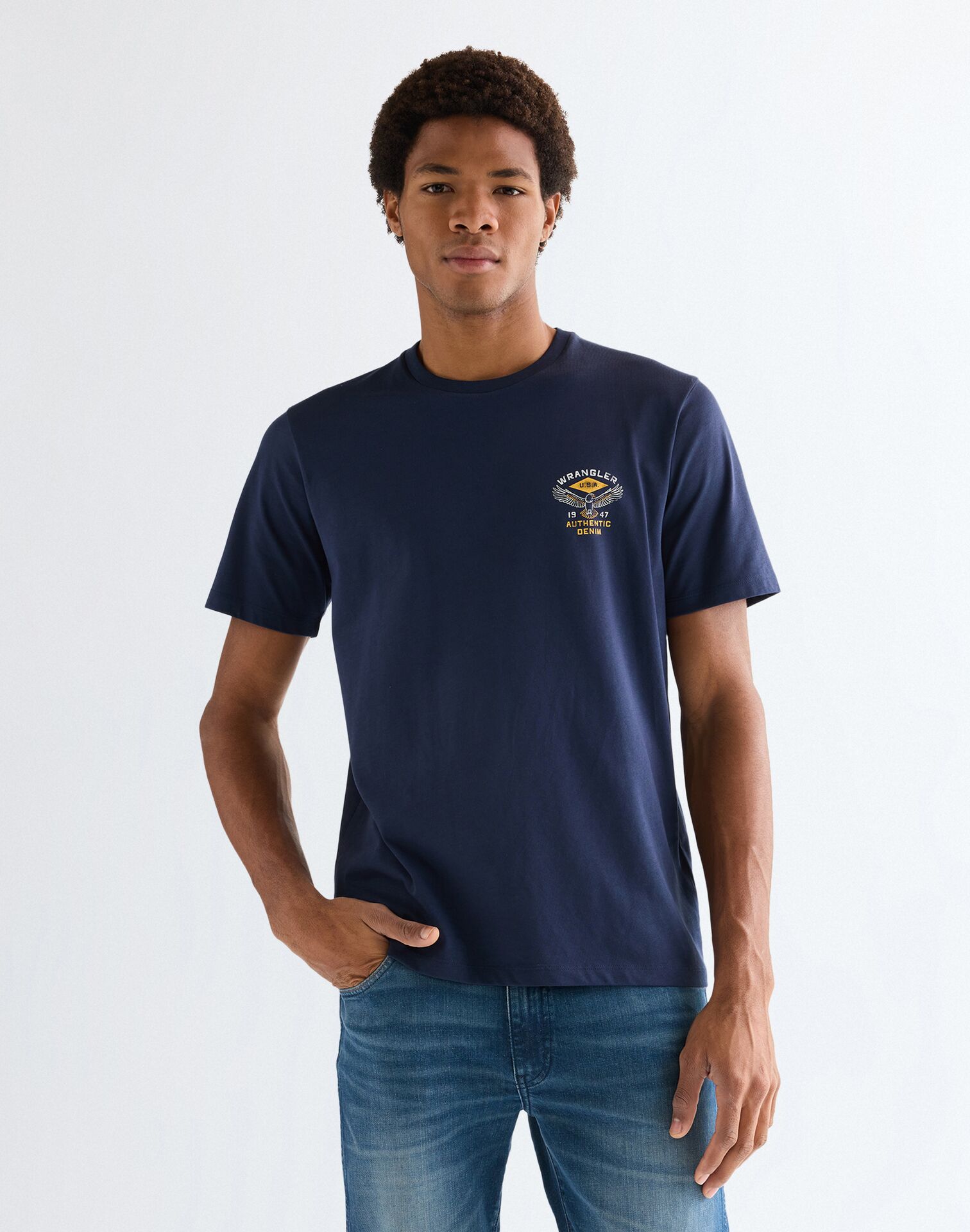 112377984 00 S KOSZULKA SMALL AMERICANA TEE NAVY