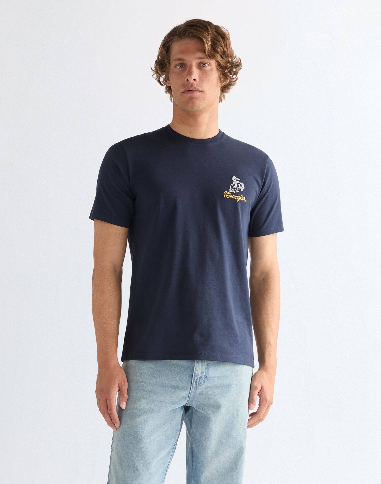 112377986 00 S KOSZULKA EMBROIDERY TEE NAVY
