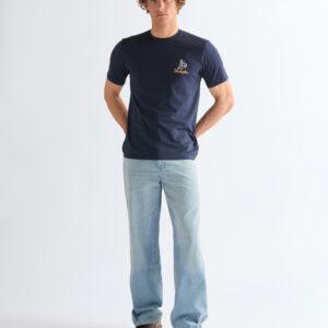 112377986 00 S KOSZULKA EMBROIDERY TEE NAVY