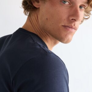 112377986 00 S KOSZULKA EMBROIDERY TEE NAVY