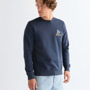 112378019 00 XXL BLUZA EMBROIDERY CREW NAVY