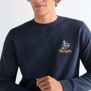 112378019 00 XXL BLUZA EMBROIDERY CREW NAVY