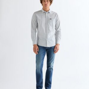 112378032 00 3XL KOSZULA 1 PKT SHIRT DUSTY BLUE