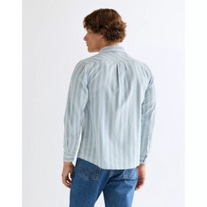 112378064 00 S KOSZULA CHAMBRAY SHIRT LIGHT STRIPE