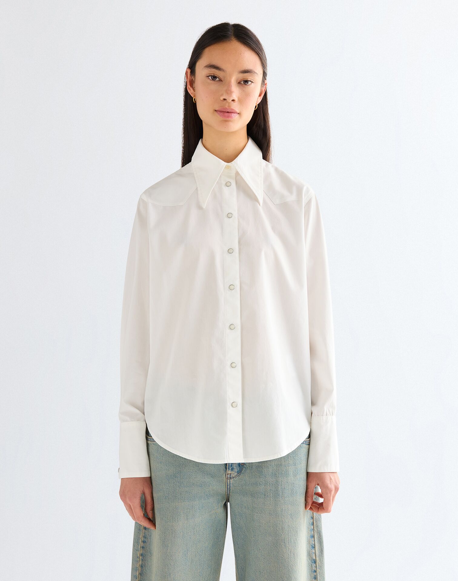 112378112 00 XS KOSZULA DRAMA COLLAR SHIRT WORN WH