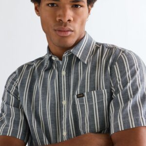 112378121 00 3XL KOSZULA SS CHAMBRAY SHIRT DARK ST