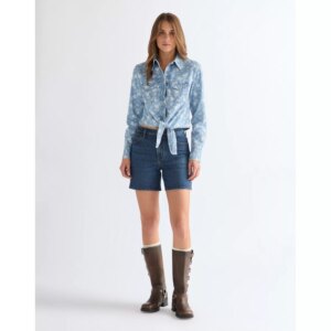 112378133 00 M KOSZULA TIE FRONT SHIRT ROSE ASH