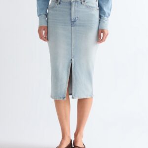 112378224 00 L SPÓDNICA PENCIL SKIRT SAGEBRUSH