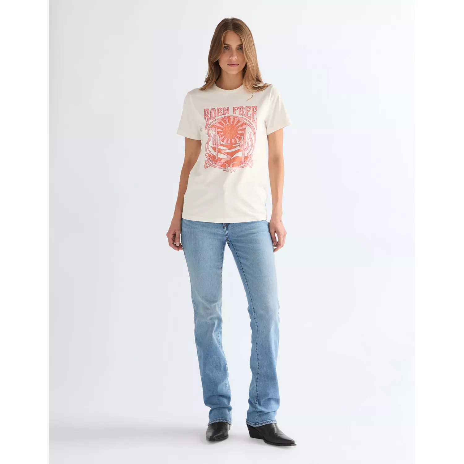 112378267 32 30 SPODNIE STRAIGHT MARBLED PEBBLE