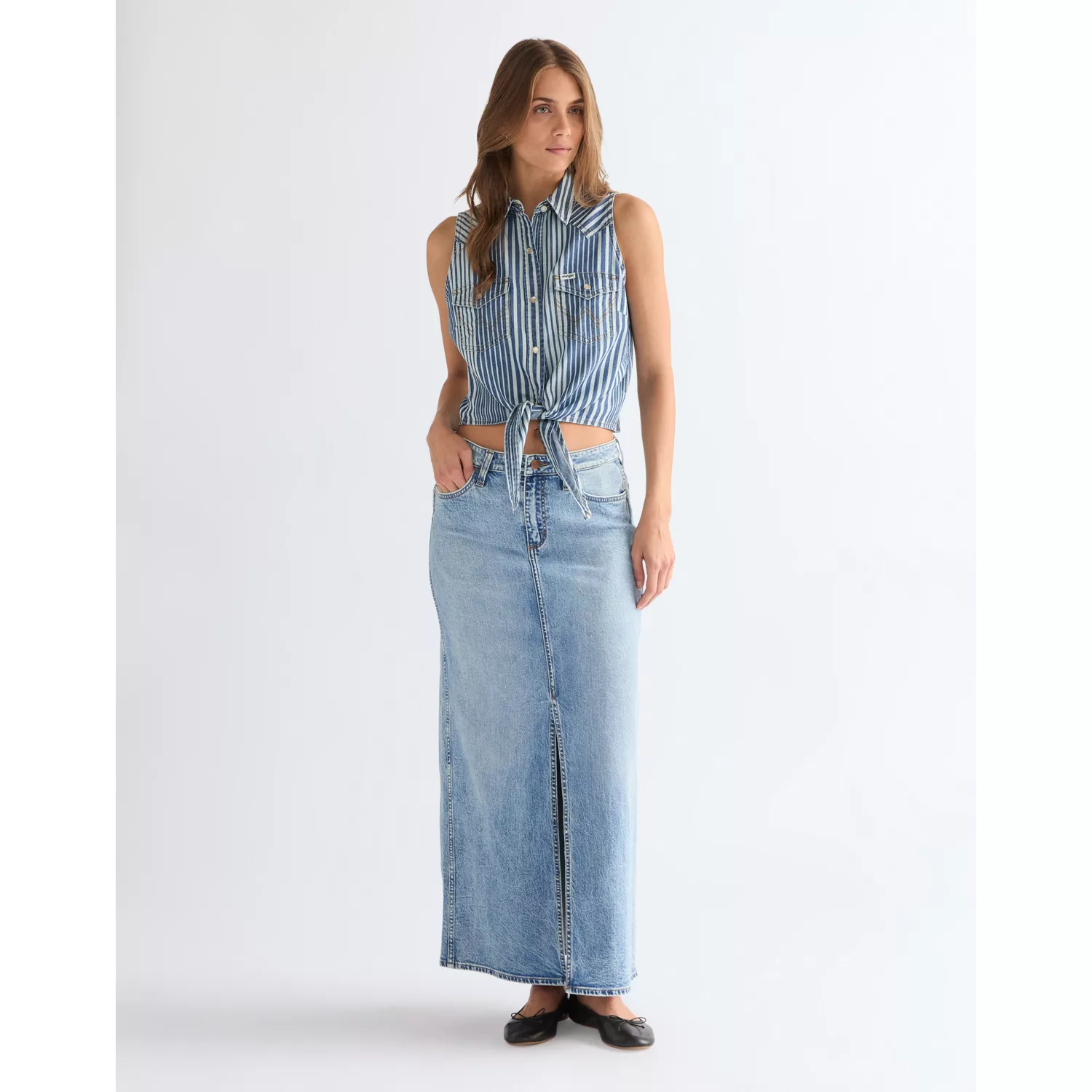 112378278 00 M SPÓDNICA MAXI SKIRT BUBBLY