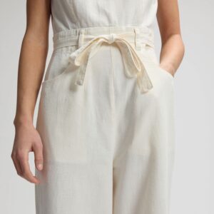 112378299 00 S SPODNIE BOATNECK JUMPSUIT NATURAL