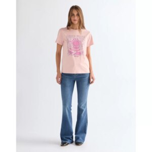 112378313 00 S KOSZULKA GRAPHIC TEE SILVER PINK