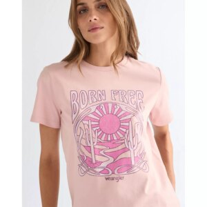 112378313 00 S KOSZULKA GRAPHIC TEE SILVER PINK