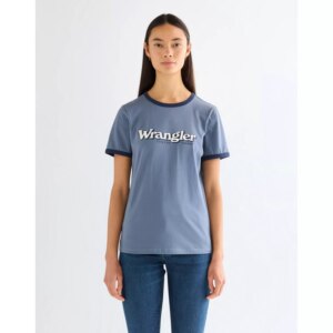 112378328 00 M KOSZULKA RINGER TEE DUSTY BLUE