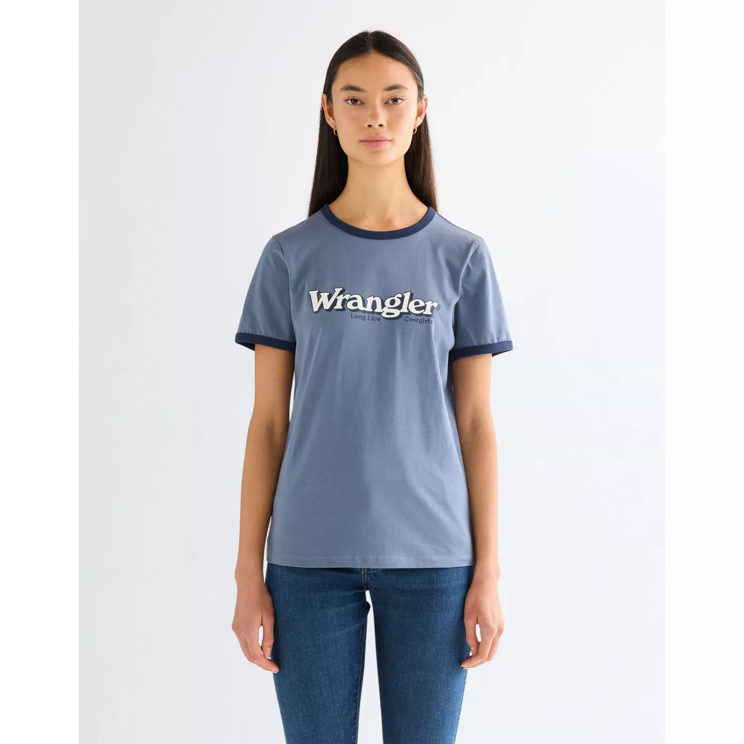 112378328 00 M KOSZULKA RINGER TEE DUSTY BLUE