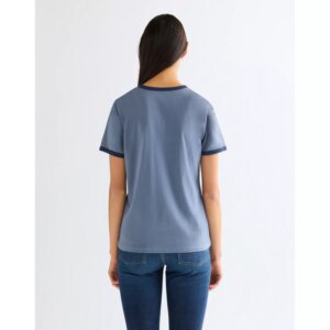 112378328 00 M KOSZULKA RINGER TEE DUSTY BLUE
