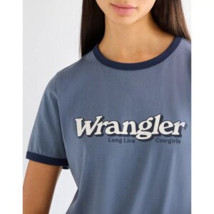 112378328 00 M KOSZULKA RINGER TEE DUSTY BLUE