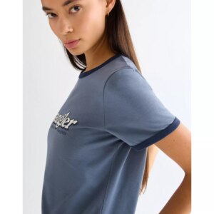 112378328 00 M KOSZULKA RINGER TEE DUSTY BLUE