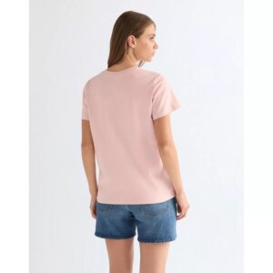 112378329 00 S KOSZULKA V NECK TEE SILVER PINK