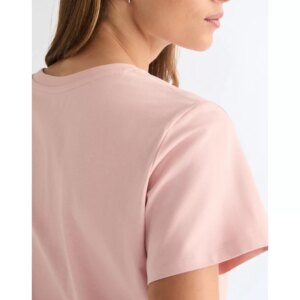 112378329 00 S KOSZULKA V NECK TEE SILVER PINK