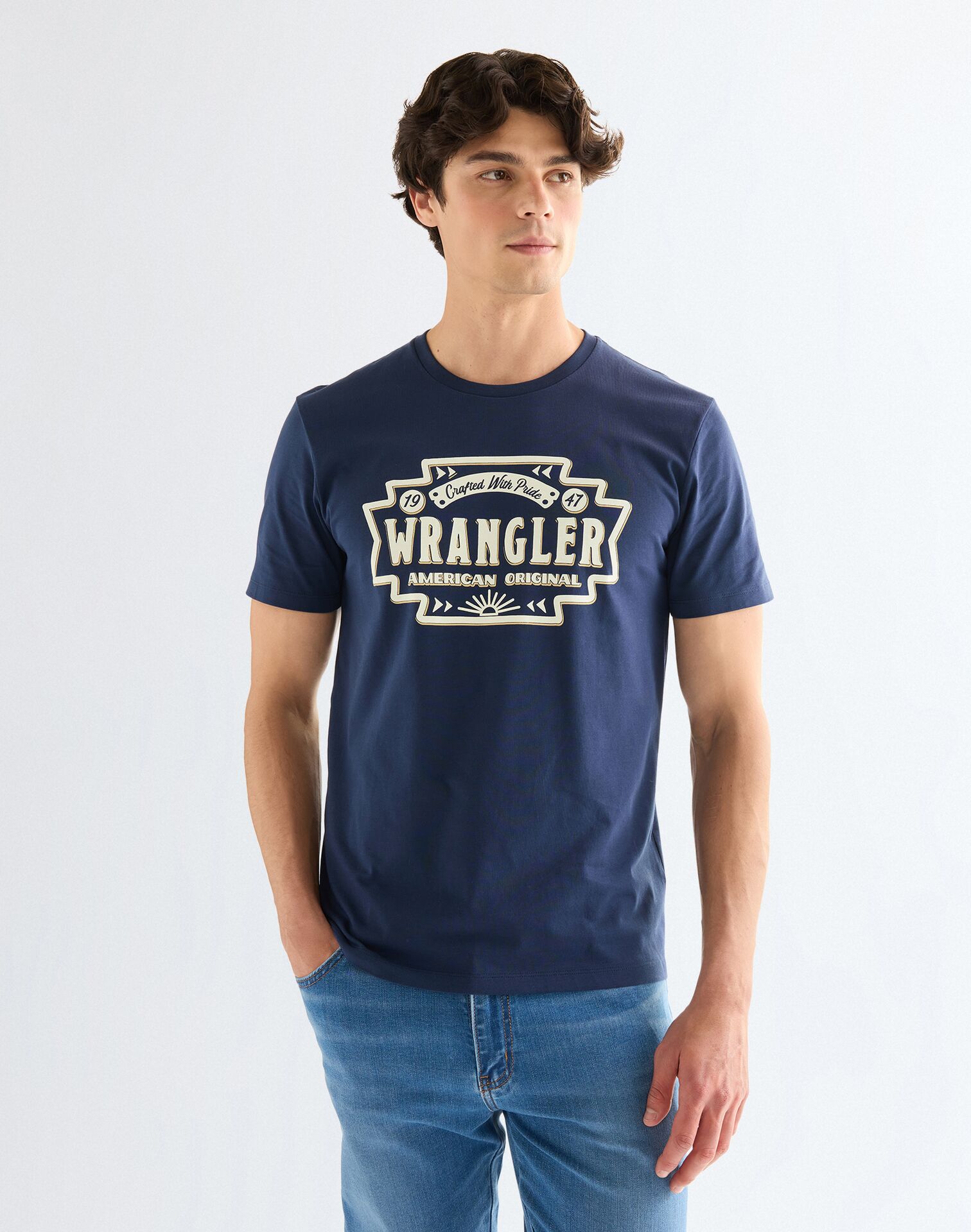 112378425 00 3XL KOSZULKA AMERICANA TEE NAVY
