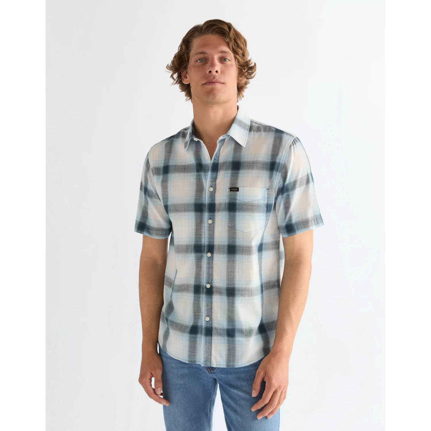 112378484 00 3XL KOSZULA SS 1 PKT SHIRT MIDNIGHT N