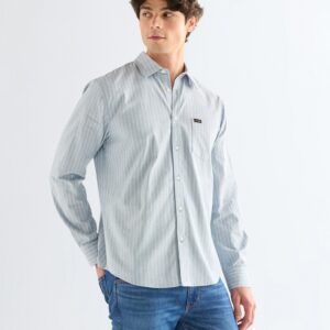 112378486 00 L KOSZULA 1 PKT SHIRT BLUE STRIPE